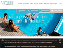 Tablet Screenshot of hotelantibes.com